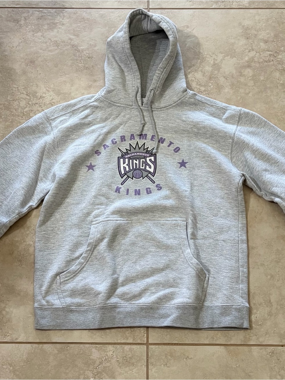 Sacramento Kings NBA gray pullover hoodie sweatshirt